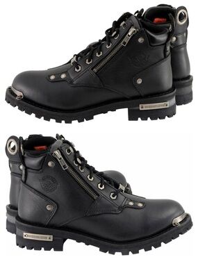 Milwaukee Leather riding boots biker ankle boots 7.5